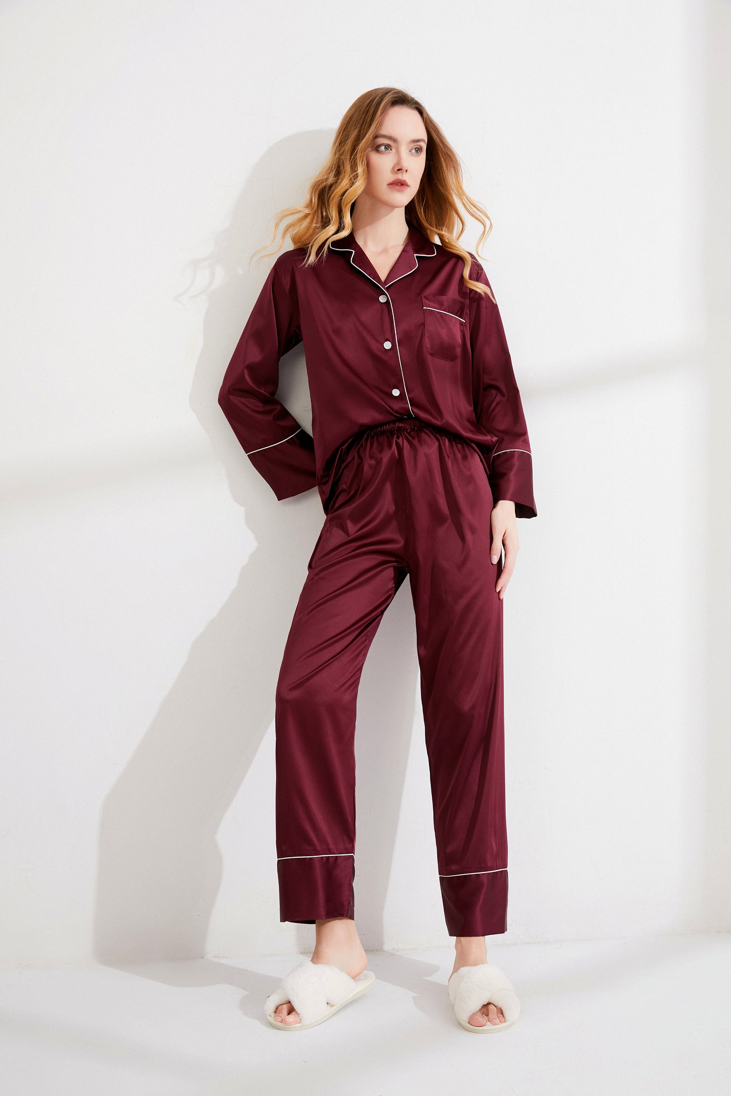 Pijama de Manga Larga y Pantalón