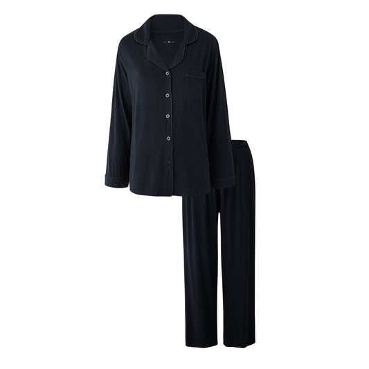 Pijama para Mujer de Spandex Suave – Conjunto de 2 Piezas con Camisa y Pantalón