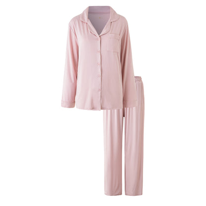 Pijama para Mujer de Spandex Suave – Conjunto de 2 Piezas con Camisa y Pantalón